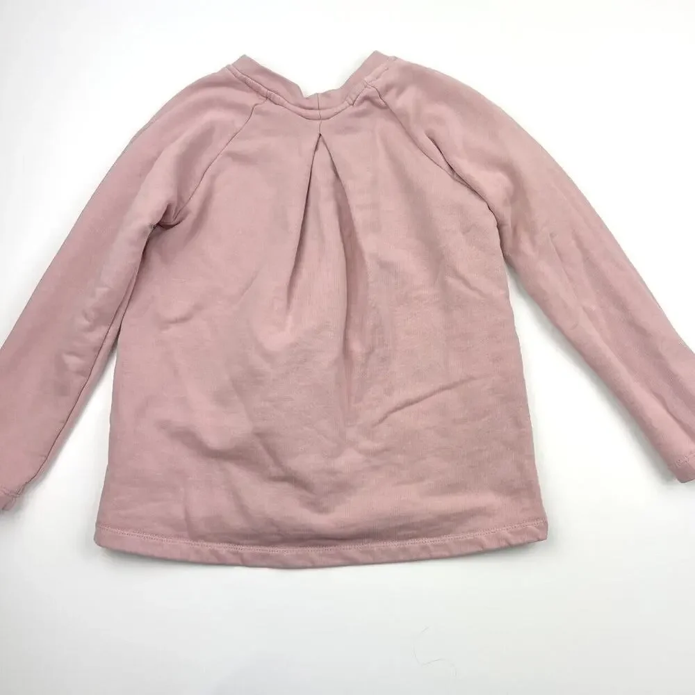 Hanna Andersson Pink Eyelet Sweatshirt